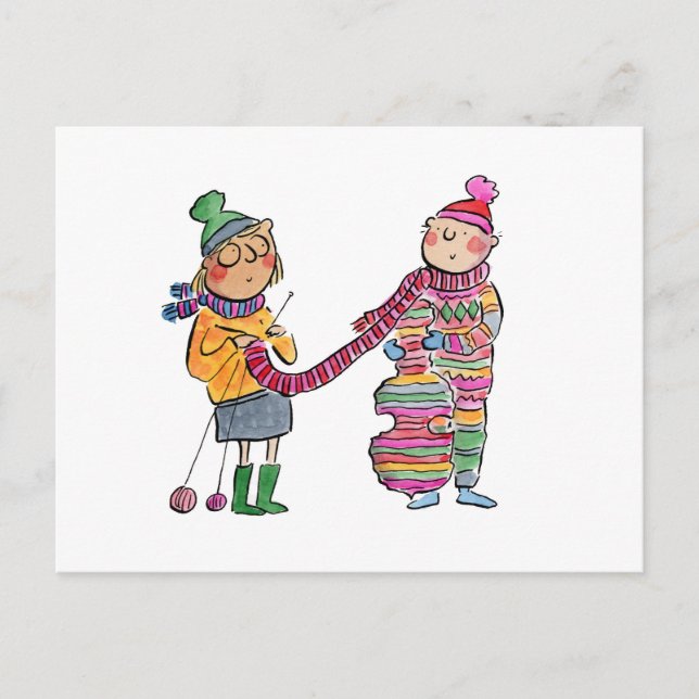 Cartão Postal Knited Cello (Frente)