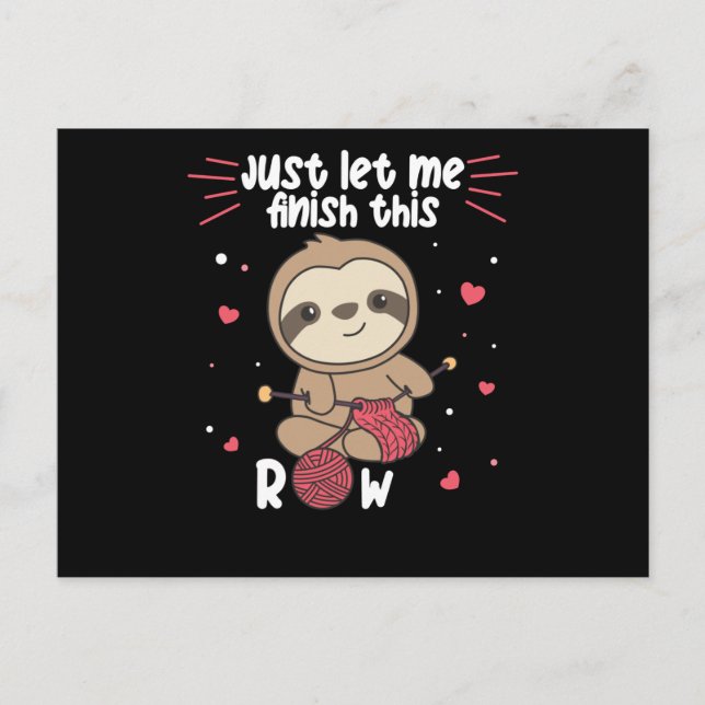 Cartão Postal Knits De Lama Para Cada Knit E Amigo De Crochet (Frente)