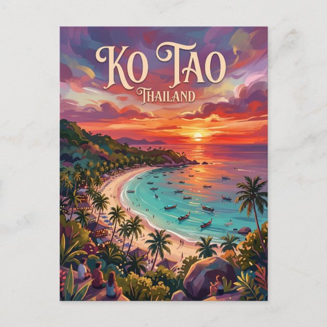 Cartão Postal Ko Tao Tailândia (Frente)