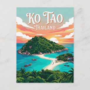 Cartão Postal Ko Tao Tailândia