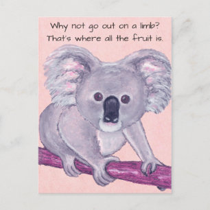 Cartão Postal Koala Bear~Saída em um Limb
