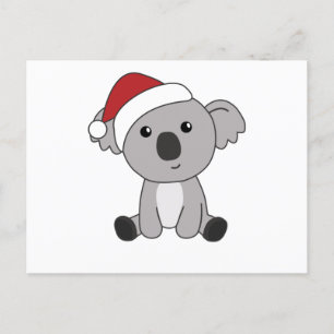 Cartão Postal Koala Christmas Snow Winter Animais Koalas