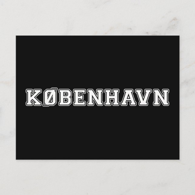 Cartão Postal Kobenhavn Danmark (Frente)