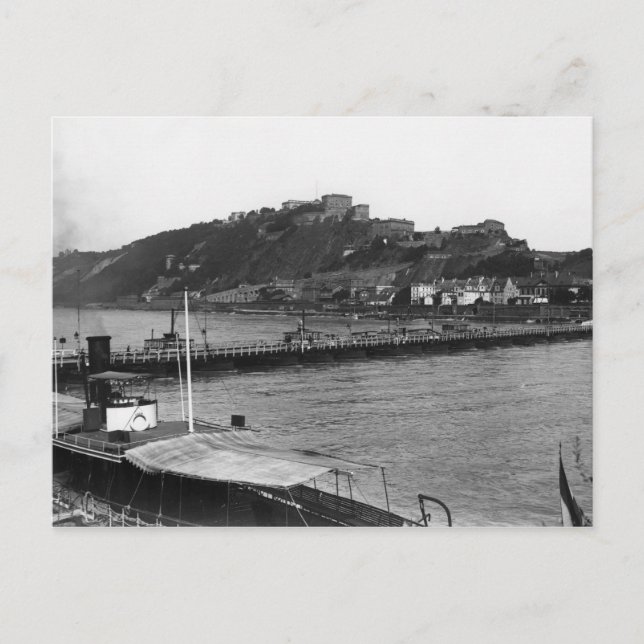 Cartão Postal Koblenz, Ehrenbreitstein, c.1910 (Frente)