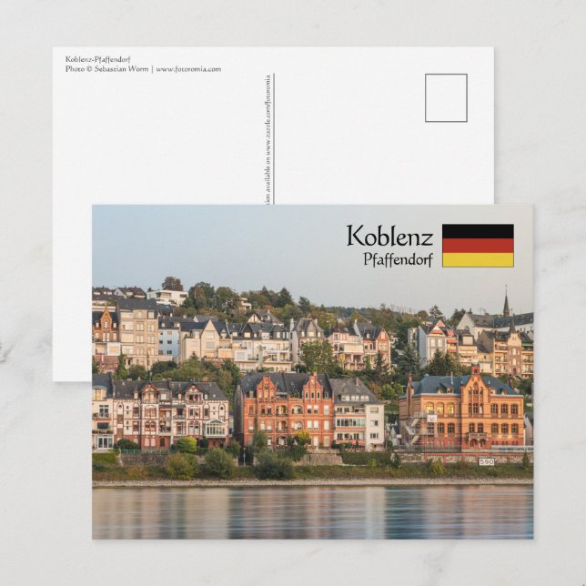 Cartão Postal Koblenz Pfaffendorf (Frente/Verso)
