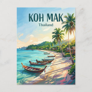 Cartão Postal Koh Mak Tailândia