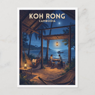 Cartão Postal Koh Rong Sihanoukville Camboja Lembrança