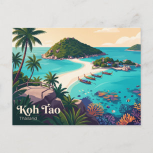 Cartão Postal Koh Tao Tailândia