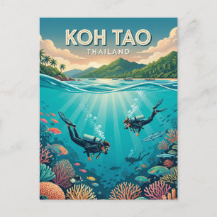 Cartão Postal Koh Tao Tailândia