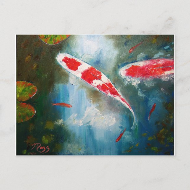 Cartão Postal Kohaku Koi (Frente)