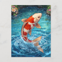 CARTÃO POSTAL KOI GRAPICK DESIGN