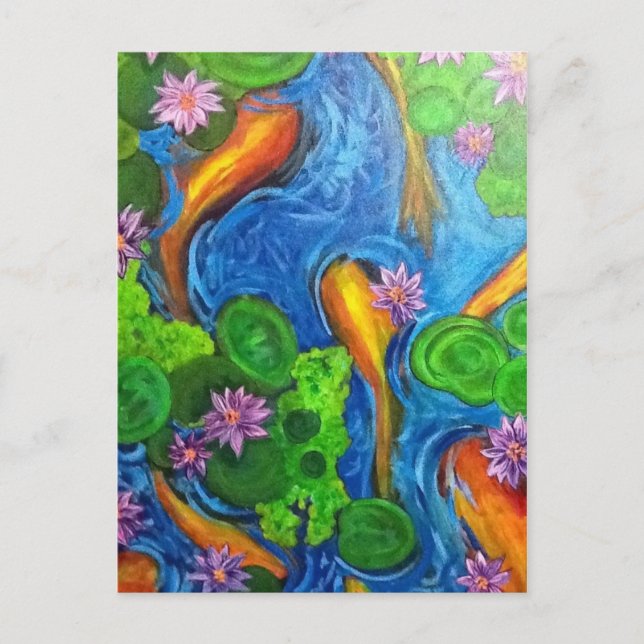 Cartão postal Koi Joy II (Frente)