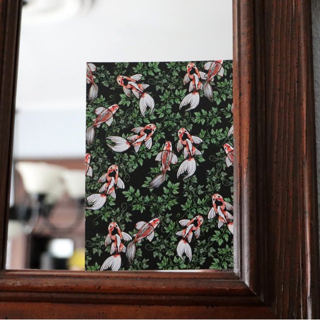 Cartão Postal Koi Pond Fish Trabalho de arte (Criador carregado)