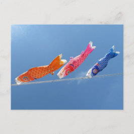 Cartão Postal Koinobori (carp stream): Japão