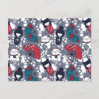 Cartão Postal Kokeshi