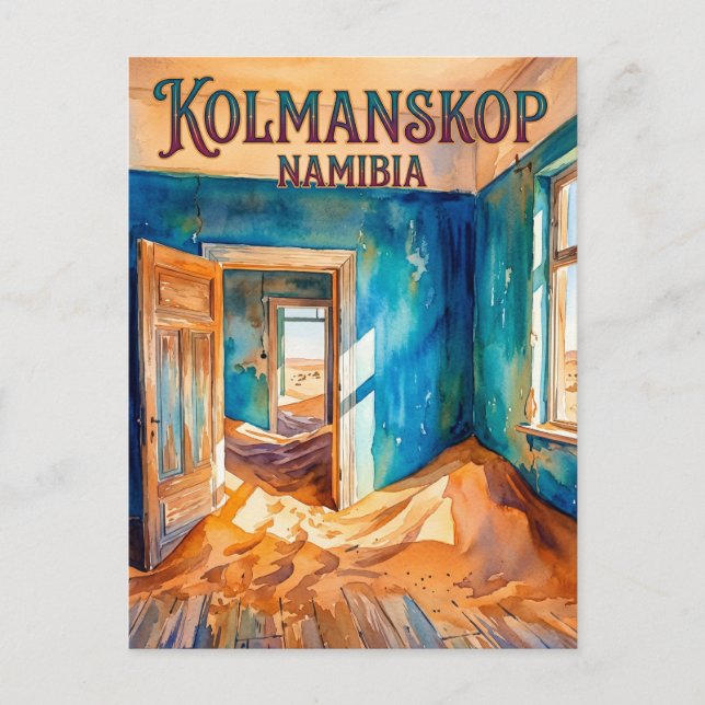 Cartão Postal Kolmanskop Namíbia (Frente)
