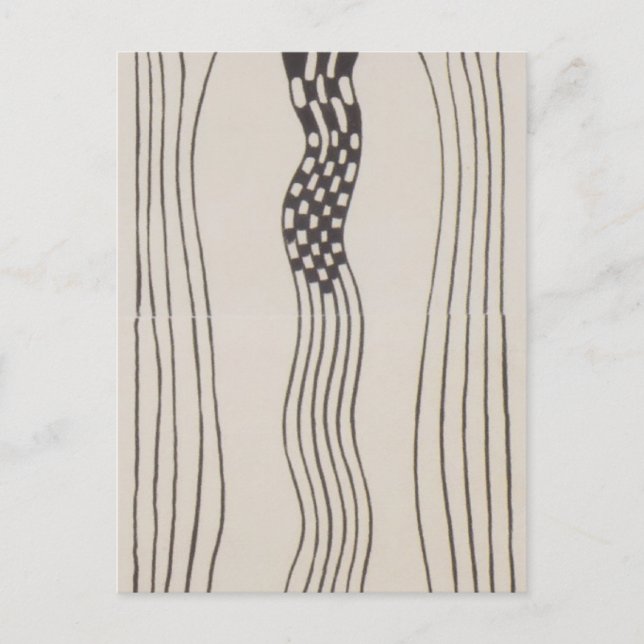 Cartão Postal Koloman Moser - Poster para o Teatro do Wiener Fel (Frente)