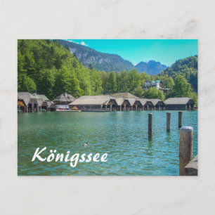 Cartão Postal Königssee na Baviera na Alemanha