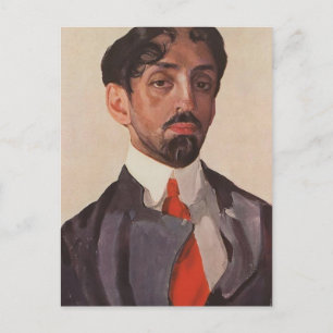 Cartão Postal Konstantin Somov - Retrato de Mikhail Kuzmin