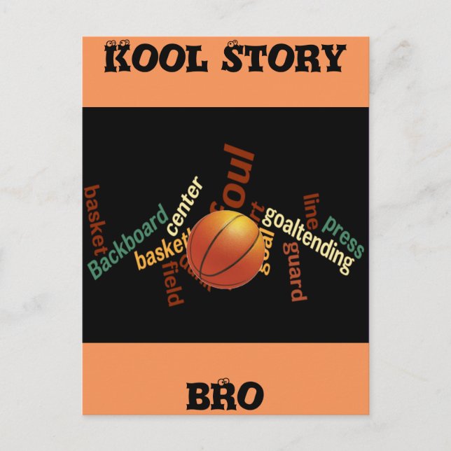 Cartão Postal Kool Story Bro Basbol Cartas Fanestivas (Frente)
