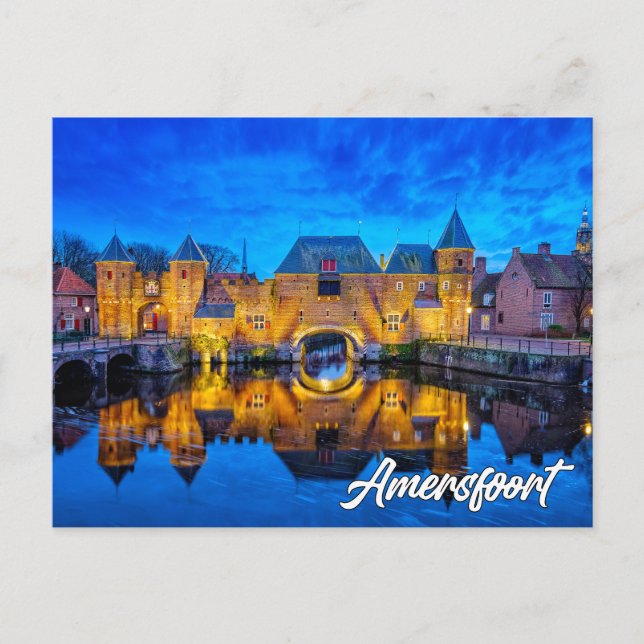 Cartão Postal Koppelpoort Gate, Amersfoort, Netherlands (Frente)