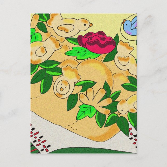 Cartão Postal Korovai para o casamento ucraniano (Frente)