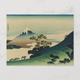 Cartão Postal Koshu Inume-Toge por Hokusai