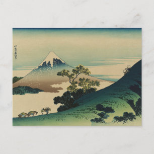 Cartão Postal Koshu Inume-Toge por Hokusai