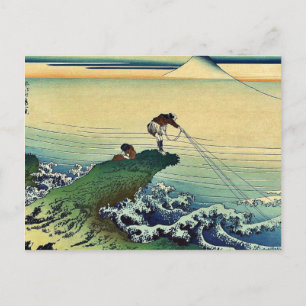 Cartão Postal Koshu kajikazawa por Katsushika, Hokusai Ukiyoe