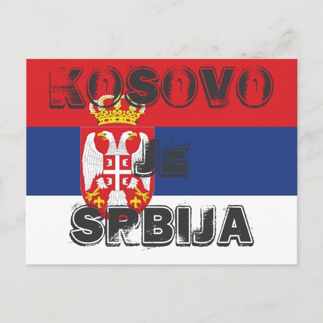 CARTÃO POSTAL KOSOVO É SÉRVIA (Frente)