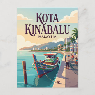 Cartão Postal Kota Kinabalu Malásia