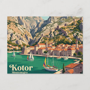 Cartão Postal Kotor Montenegro