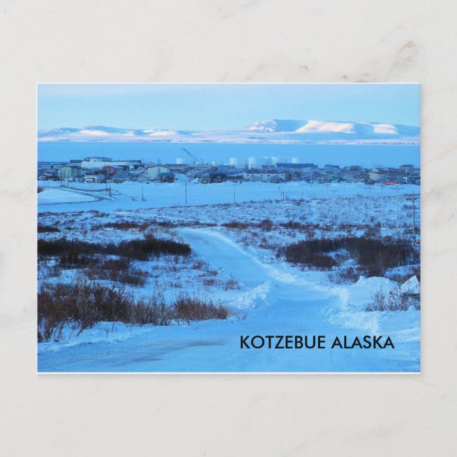 Cartão Postal kotzebue alaska (Frente)