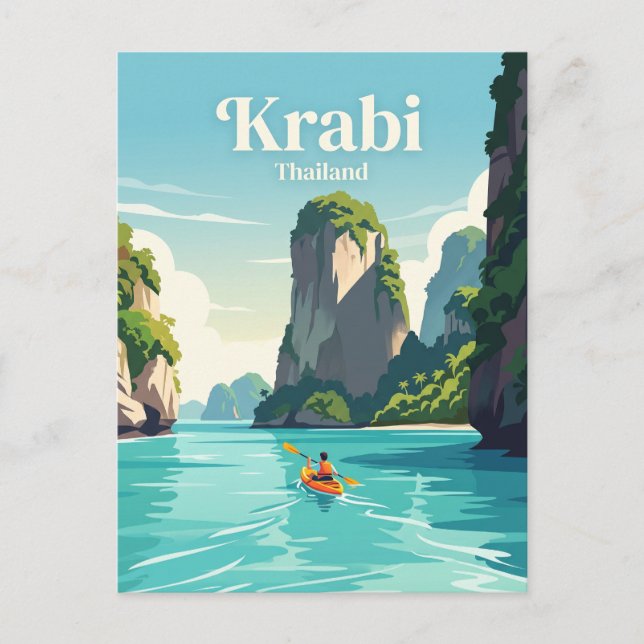 Cartão Postal Krabi, Tailândia (Frente)
