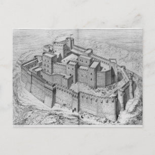 Cartão Postal Krak des Chevaliers, reconstrução