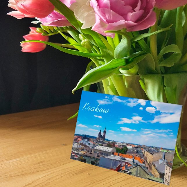 Cartão Postal Krakow, Poland, Roofs of houses Postcard (Criador carregado)