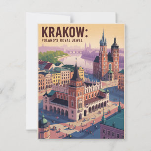 Cartão Postal Krakow Polônia
