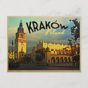 Cartão Postal Krakow Polônia