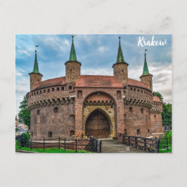 Cartão Postal Krakow Polônia Barbican Fort