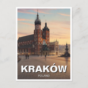 Cartão Postal Krakow Polônia Viagem