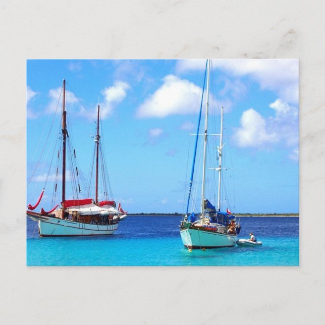Cartão postal Kralendijk Bay Bonaire (Frente)