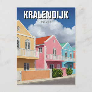 Cartão Postal Kralendijk Bonaire Caribe neerlandês