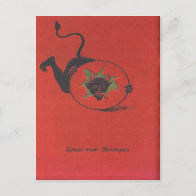 Cartão Postal Krampus (Frente)