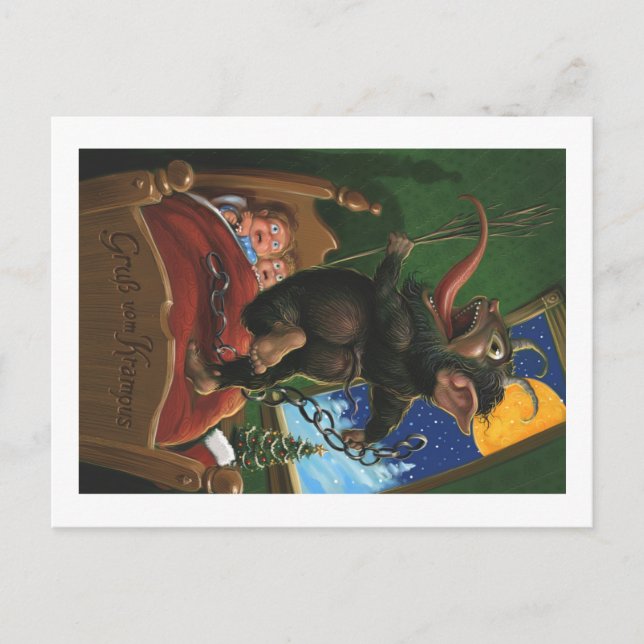 Cartão postal Krampus (Frente)