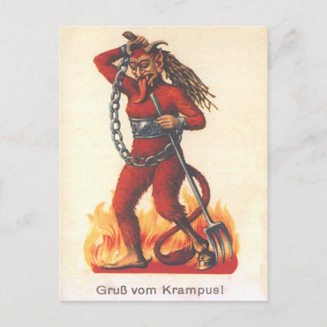 Cartão Postal Krampus (Frente)