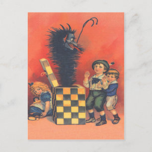 Cartão Postal Krampus Caixa Surpresa