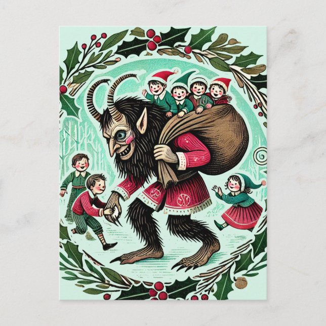 Cartão Postal Krampus Christmas (Frente)