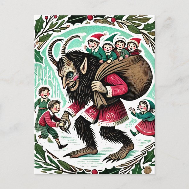 Cartão Postal Krampus Christmas (Frente)