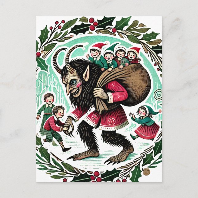Cartão Postal Krampus Christmas (Frente)