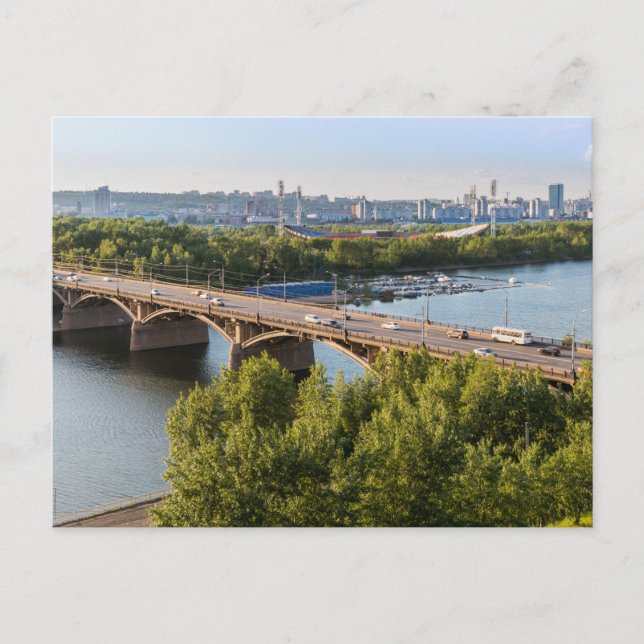 Cartão Postal Krasnoyarsk, Rússia (Frente)